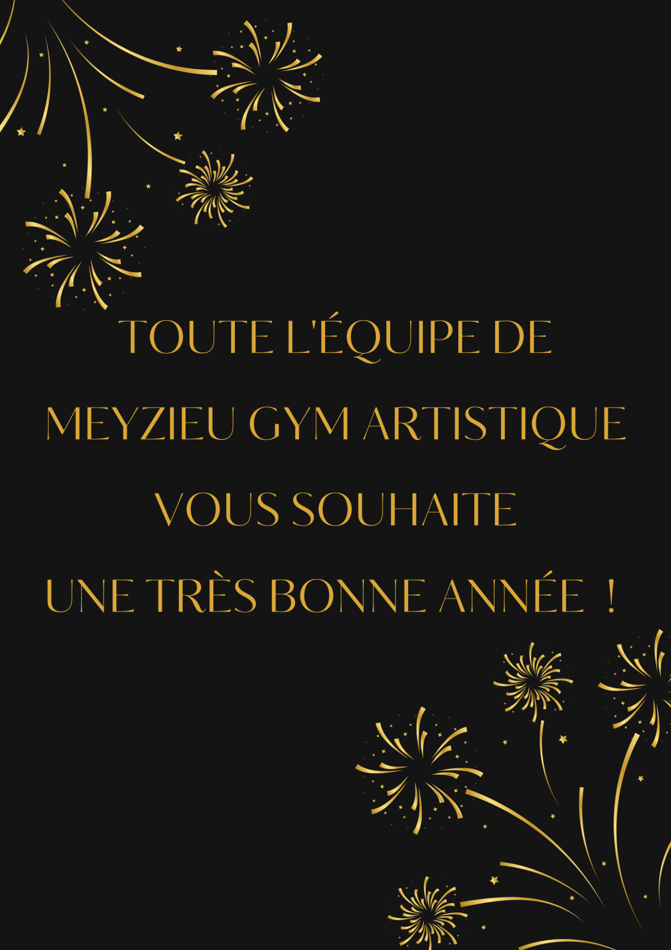 Gold elegant closed new years flyer